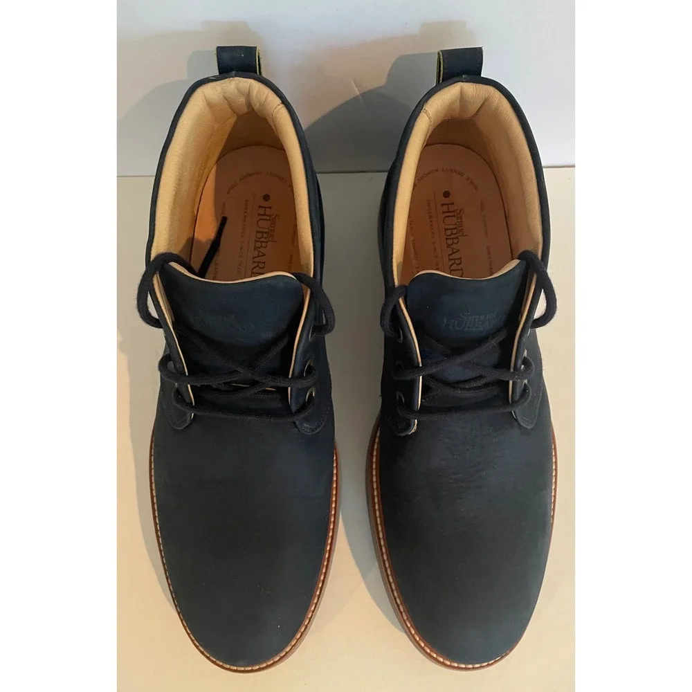 Samuel Hubbard Hubbard Mens Re Boot Navy Nubuck Leather Chukka Boot Vibram 9